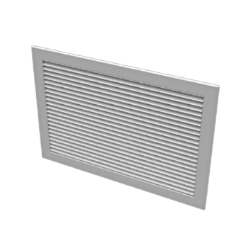 Titus 355RL-14X8 Front Louver Steel Return Grille with Damper 14x8" 45-degree Blade 1/2" Spacing